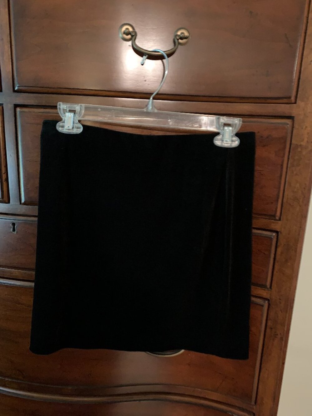 Express NWT black velveteen skirt size small